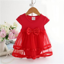 NewBorn Baby Dress Summer Cotton Bow Baby Rompers For girls Summer Kids Infant Clothes Baby Girls Jumpsuit Girls Dress