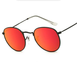 Round Metal Frame Sun Glass For Women 2017 Luxury Brand Designer Vintage Ladies Mirror Sunglasses Eyewear Glasses Oculos UV400