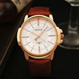Rose Gold Wrist Watch Men 2017 Top Brand Luxury Famous Male Clock Quartz Watch Golden Wristwatch Quartz-watch Relogio Masculino