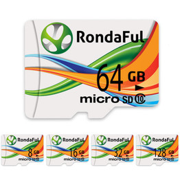 Rondaful full Capacity Memory Card 128GB Micro Sd Card 16GB/32GB/64GB Class10 Microsd Card High Speed for Phones MP3 Memory Card