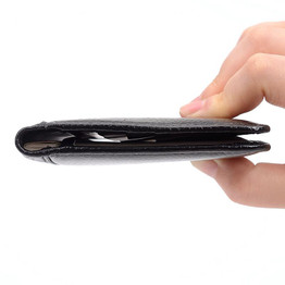 MRF6 RFID Blocking Passport Cover for Men Genuine Cow Leather Credit Cards Wallet RFID Protection Business Card Holder Wallets