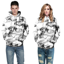 Mr.1991INC New Fashion Men/Women 3d Sweatshirts Print Watercolor Dreamy Smoke Lines Thin Style Autumn Winter Hooded Hoodies