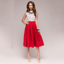 2018 Summer Dress Women Elegant Fashion Printing Bohemian Dress Casual Sleeveless O-Neck Floral Prom Midi Party Dresses Vestido