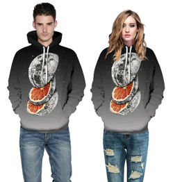 Mr.1991INC New Fashion Autumn Winter Thin Hoodies Men/Women Unisex Hooded Sweatshirts 3d Print Planet Orange Hoody