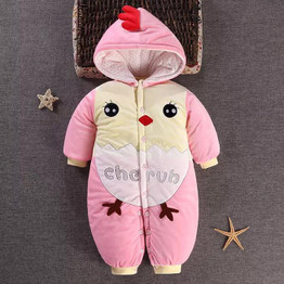 Baby Outerwear &amp; Coats Winter romper Snowsuits Character Rompers Baby Snow Wear Newborn Snowsuits jacket for girls boy Cotton