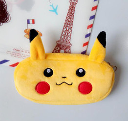 Kawaii NEW 20CM Approx. Pikachu Plush Toy Coin BAG , Plush Toy Coin BAG Purse Pencil bag Keychain Plush Toy