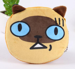 Kawaii 6Designs - Cookie Cats 10CM Plush Toy Plush , Plush Purse Toy Wallet Gift Keychain Plush Toys