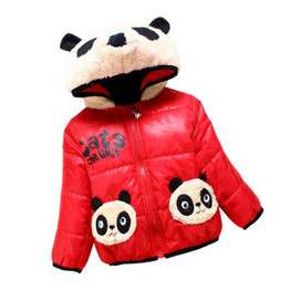 Baby Girl 2016 Winter Coats Warm Jackets Hooded Cartoon Bear Children Outerwear Jackets Toddler Thickening Parkas Kids Clothes