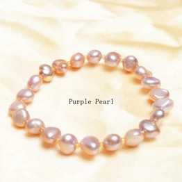 ASHIQI Freshwater Pearl bracelets for women Multi Color Baroque Pearl Crystal Beaded Bracelets & Bangles FI jewelry gift