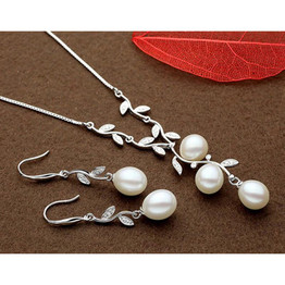 Sinya Natural freshwater Pearl Necklace 925 sterling silver choker fine jewelry via 3pcs AAA Freshwater pearls gift for women