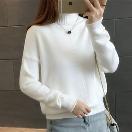 Gogoyouth 2018 Autumn Fashion Ladies Pullover Female Tricot Women Turtleneck Jersey Jumper Winter Sweater Women Top Pull Femme