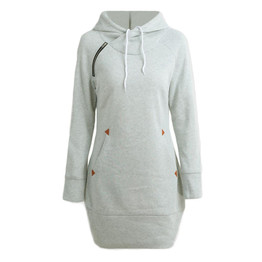 5XL Plus Size Long Hoodie Fashion Women Autumn Winter Clothes Long Hooded Coat Long Sleeve Pocket Zipper Top Casual Warm Hoodies