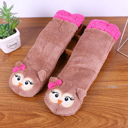 3D Print Thicken christmas socks women girls lady cute winter warm socks calcetines middle Sock Soft plush Indoor Slippers