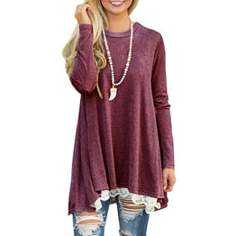 2018 Spring Long Sweatshirt Women Lace Long Sleeves Sweatshirt Female Women Warm Pullover Hoodie Long Sweatshirt Dress Women