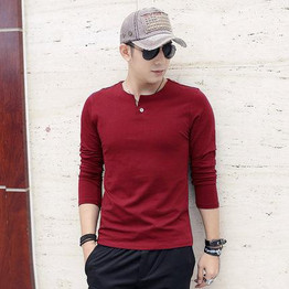 Beswlz Men T-Shirts Long Sleeve O-Neck Fashion Casual Style Cotton Slim Men T Shirt Brand Clothing Men Basic Tops Tees 7901