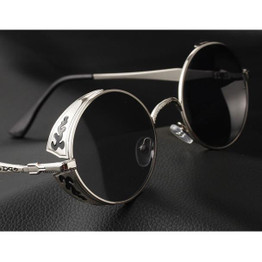 Free shipping glasses New Fashion glasses Women men Fashion retro  roundness metal carving Sunglasses summer  8 colors glasses