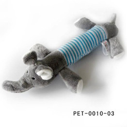 Free shipping Dog Pet Puppy Plush Sound Dog Toys Pet Puppy Chew Squeaker Squeaky Plush Sound Duck Pig & Elephant Toys 3 Designs