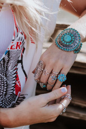 Desert Nights Turquoise Ring Set