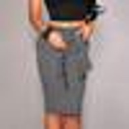 DeRuiLaDy Womens Skirt Fashion Women High Waist Stripe Lace Skirt  Bandage Mini Pencil Skirts White Black Sexy Bodycon Skirt