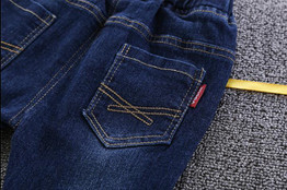boys pants kids jeans 2018 casual Spring Solid Cotton Mid Elastic Waist Pants for Boy jeans kids Clothing Children Trousers