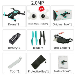 Global Drone GW018 Pocket Selfie Drone RC Quadrocopter Professional Foldable Remote Control Drone with Camera Wifi HD VS JY018