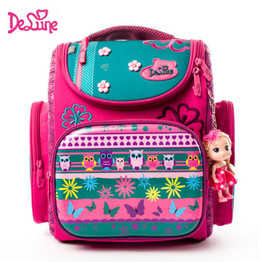 Delune School Bags for Girls Children Backpack High Quality Bookbag Primary Students Backpack Princess Schoolbag for 1 2 3 grade