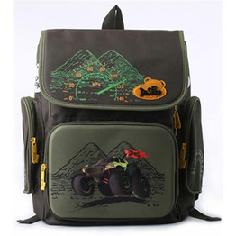 Delune Cute School Bag Bear Pattern Orthopedic Backpack Children School Durable Backpacks Grade 1-3 Backpack For Kids Girls Boys