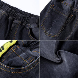 Children Jeans Pants Spring/Autumn Fashion Kids Casual Elastic Waist Trousers For Boys 3-15 Years denim boy jeans pants