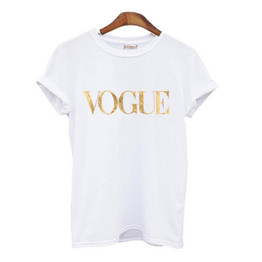 2018 Fashion Summer T Shirt Women VOGUE Printed T-shirt Women Tops Tee Shirt Femme New Arrivals Hot Sale harajuku female T-shirt