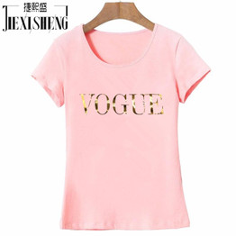 2018 Fashion Style Summer Tshirt Harajuku Tumblr VOGUE Letter printed t shirt women Tops Blusa