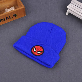 2018 Winter Girls Boys Hat Cartoon Spider Man Warm Cap Knitted Hat Gloves Children Hat Keep Warm Cold-proof Baby Set Head Cap