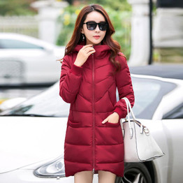 KUYOMENS Winter Jacket Women Warm Cotton Female Parkas Outerwear Overcoat Hooded Fashion Jaqueta Feminina Inverno