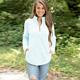 Rogi Autumn Winter Warm Fleece Hoodies Sweatshirt Women 2018 Stand Harajuku Female Hoodies Tracksuit Pullovers Sudaderas Mujer