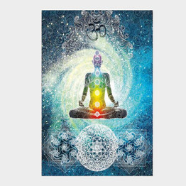 Meditating Chakra Tapestry