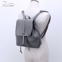 Lemon Kitten Women Backpack New Travel Bag Pu Backpack For Women School Student Teenage Girl Mochila Escolar Backpack Rucksack