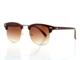 ROZA Vintage Brand Sunglasses Men Hot Selling Classical Semi Rimless Retro Sun Glasses Oculos De Sol UV400 QC0074