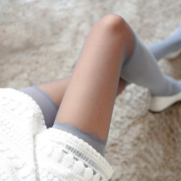 Girls Sexy Chiffon Tights Women False High Stocking Pantyhose Womens High Knee Tattoo Tights Women's Collant Femme