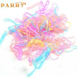 2017 Candy Color Kids Elastic Hair Rope Ponytail band ties girls hair accessories JUN 10