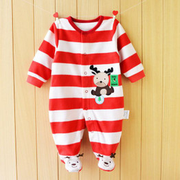 2017 Baby Romper Footed Autumn Baby Girl Clothing Sets Roupas Bebe Newborn Baby Clothes Spring Baby Boy Clothes Infant Jumpsuits