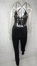 Rompers womens jumpsuit 2016 new women summer spagetti strap sleeveless backless long bodycon jumpsuit Sexy Club Party Rompers