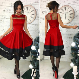 Ahagaga Women Dresses 2017 Autumn Fashion Sleeveless O-neck Sexy A-line Dress Women Mesh Backless Elegant Cute Dresses Vestidos