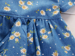 BibiCola Spring Summer Baby Dress Casual Style Baby Girls Dress High Quality Kids Girls Cotton Floral Dress Baby Girl Clothes