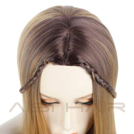 AISI HAIR Synthetic Blonde Ombre Wig for Black Women Long Wavy Ombre Blonde Hair