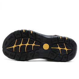 Aleader 2017 Casual Men Beach Sandals Summer Leather Shoes Breathable Outdoor Men Sandals Comfortable Designer Shoes Sandalias