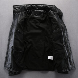 Army overcoat genuine leather clothing M65 outerwear cow leather jacket male plus size plus big size leather rider jacket