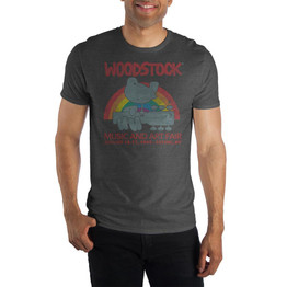Woodstock Vintage Crew Neck Short Sleeve T shirt