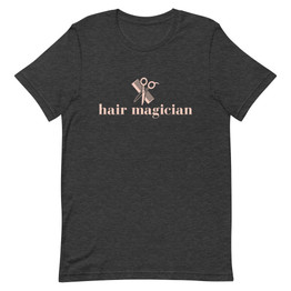 Hair Magician Peach Font Short-Sleeve Unisex T-Shirt