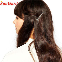 Newly Arrival Fashion Cheap Hair Clip Hair Accessories Headpiece Hairpin scissors Headwear Gold Silver Best Selling 160419