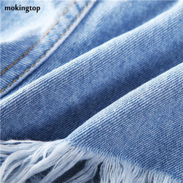 Feitong Denim Shorts Women Applique Hole Shorts Sexy Jeans High Waist Ladies Summer Shorts combinaison short femme#08