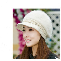 Fashion Boys Girls Casual Hip Hop Cap Real Raccoon Fur Ball Pom Poms Knitted Wool Skullies Beanie Hat Warm Winter